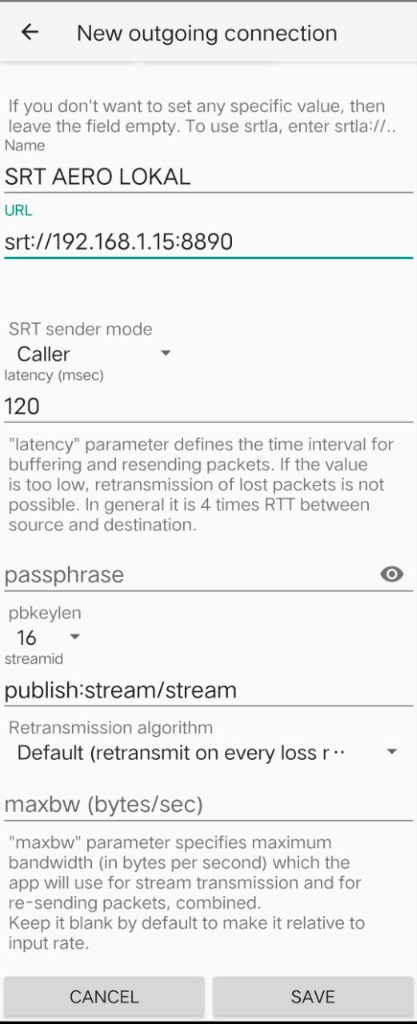Isi URL SRT