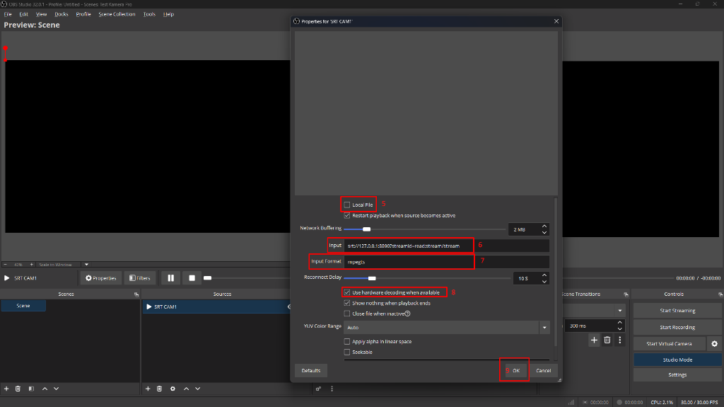 OBS Media Source Props